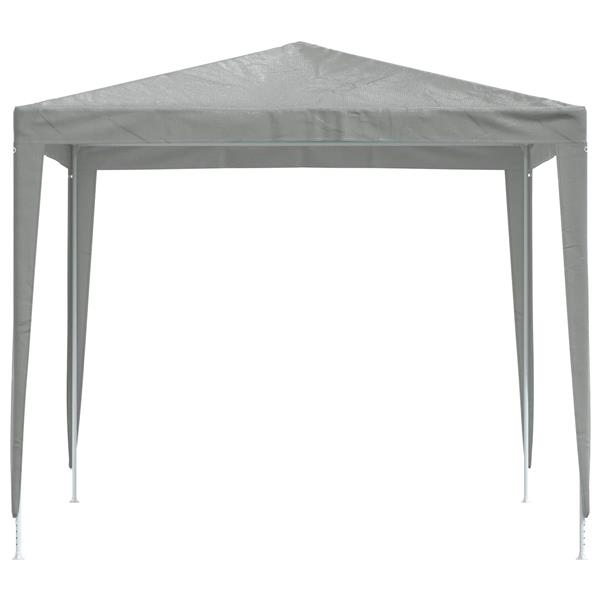 Grote foto vidaxl partytent 250 x 250 x 240 cm lichtgrijs pe en staal tuin en terras overige tuin en terras