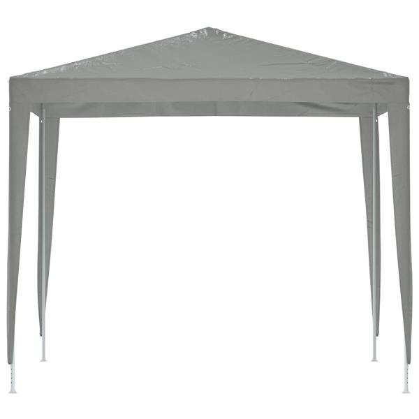 Grote foto vidaxl partytent 250 x 250 x 240 cm lichtgrijs pe en staal tuin en terras overige tuin en terras