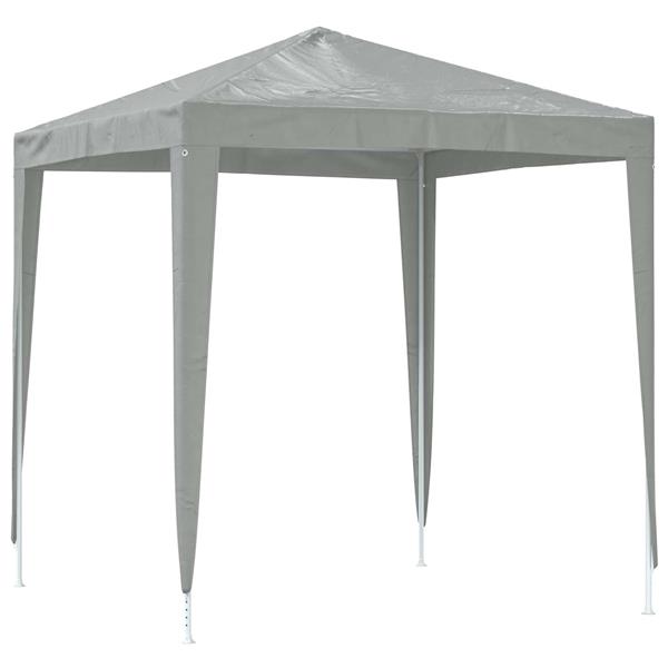 Grote foto vidaxl partytent 200 x 200 x 240 cm lichtgrijs pe en staal tuin en terras overige tuin en terras