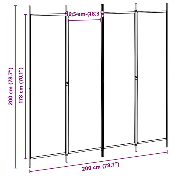 Grote foto vidaxl kamerverdeler polyester staal huis en inrichting overige huis en inrichting