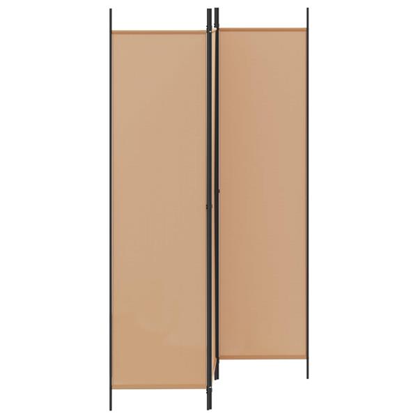 Grote foto vidaxl 3 panel room divider beige 150 x 200 cm stof huis en inrichting overige huis en inrichting