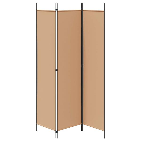 Grote foto vidaxl 3 panel room divider beige 150 x 200 cm stof huis en inrichting overige huis en inrichting