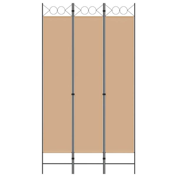 Grote foto vidaxl 3 panel room divider beige 120 x 220 cm stof huis en inrichting overige huis en inrichting