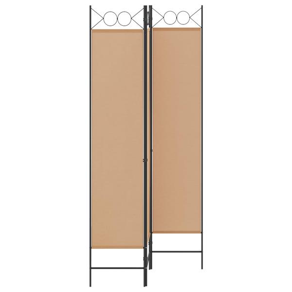 Grote foto vidaxl 3 panel room divider beige 120 x 200 cm stof huis en inrichting overige huis en inrichting