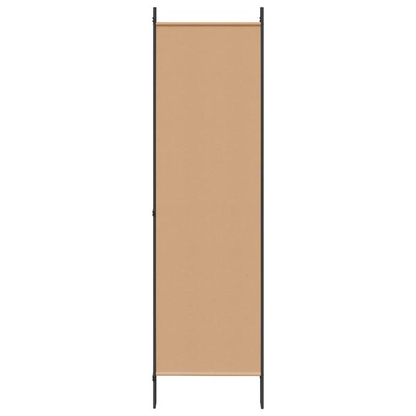 Grote foto vidaxl 5 panel room divider beige 250 x 180 cm stof huis en inrichting overige huis en inrichting