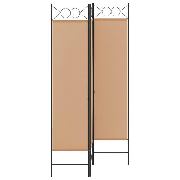 Grote foto vidaxl 3 panel room divider beige 120 x 180 cm stof huis en inrichting overige huis en inrichting