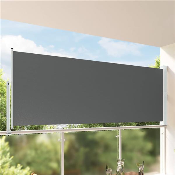 Grote foto vidaxl zijkant luifel antracietkleurig 300 x 160 cm tuin en terras overige tuin en terras
