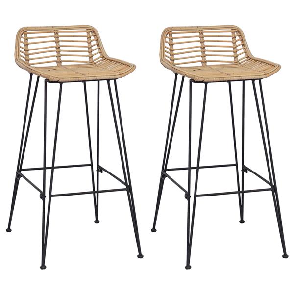 Grote foto vidaxl barkruk 44 x 46 x 91 cm staalstaaf dia 10mm huis en inrichting krukken en barkrukken