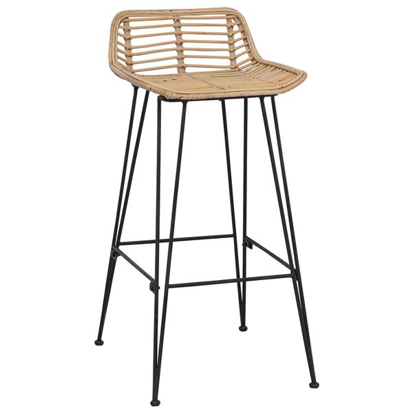 Grote foto vidaxl barkruk 44 x 46 x 91 cm staalstaaf dia 10mm huis en inrichting krukken en barkrukken