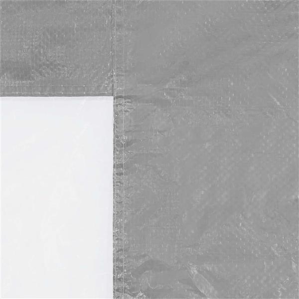 Grote foto vidaxl party tent zijwand 2 pcs 200 x 195 cm lichtgrijs pe en staal tuin en terras overige tuin en terras