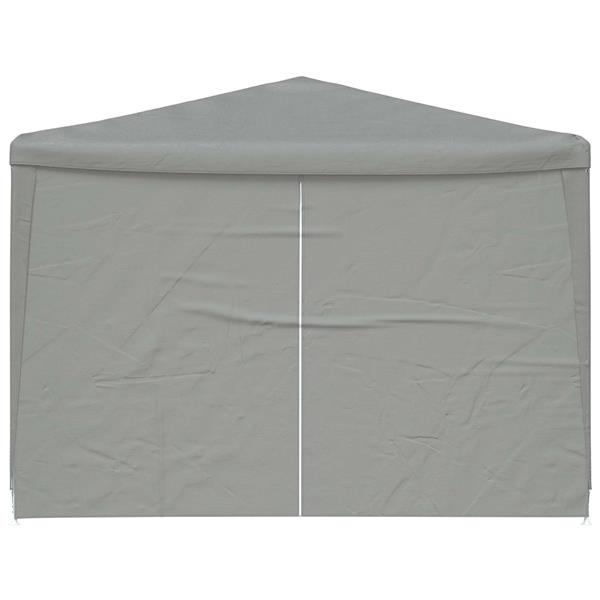 Grote foto vidaxl partytent 1200 x 300 x 255 cm lichtgrijs pe en staal tuin en terras overige tuin en terras