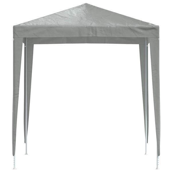 Grote foto vidaxl partytent 200 x 200 x 240 cm lichtgrijs pe en staal tuin en terras overige tuin en terras