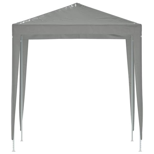 Grote foto vidaxl partytent 200 x 200 x 240 cm lichtgrijs pe en staal tuin en terras overige tuin en terras