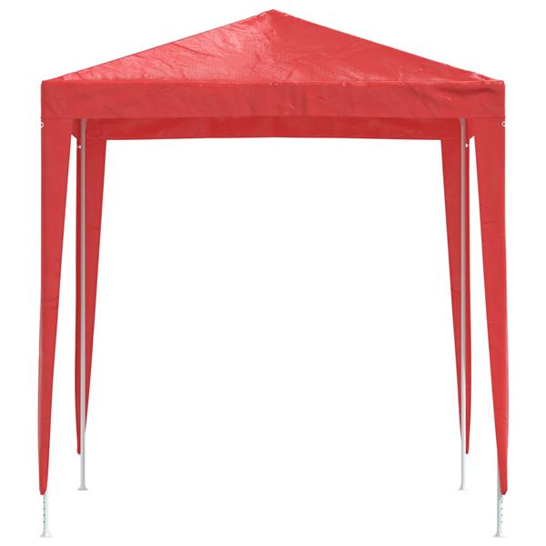 Grote foto vidaxl partytent 200 x 200 x 240 cm rood pe en staal tuin en terras overige tuin en terras