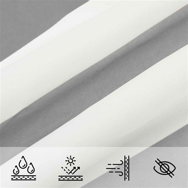 Grote foto vidaxl buiten zonneschaduwzeil 5 x 6 x 6 m 100 polyester oxford tuin en terras overige tuin en terras