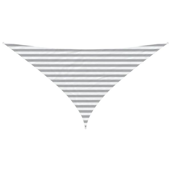 Grote foto vidaxl buiten zonneschaduwzeil lichtgrijs en wit. 3 x 3 x 4 24 m tuin en terras overige tuin en terras