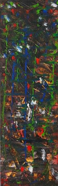 Grote foto kunsthandel gennep blue stripes antiek en kunst abstract