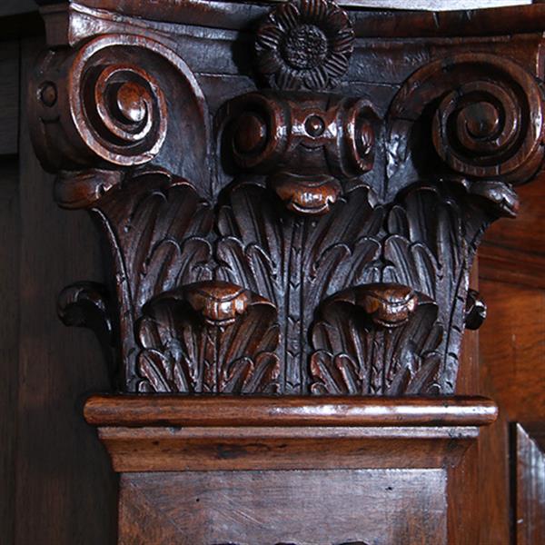 Grote foto rankenkast in palissander met ebben zeer bijzondere uitvoering en kwaliteit ca 1660 no.400905 antiek en kunst stoelen en banken