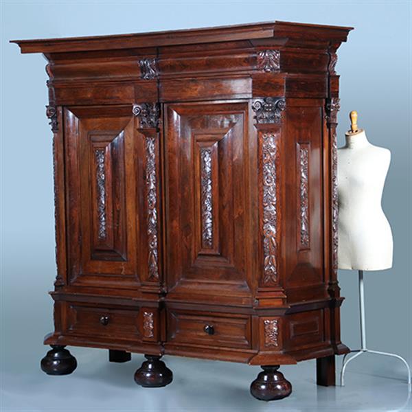Grote foto rankenkast in palissander met ebben zeer bijzondere uitvoering en kwaliteit ca 1660 no.400905 antiek en kunst stoelen en banken