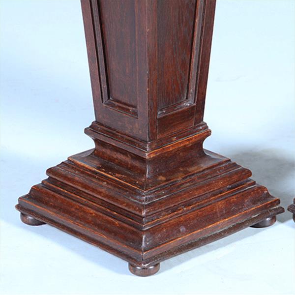 Grote foto stel van 2 neo renaissance zuilen ca 1860 met leeuwenmaskers no.400925 antiek en kunst stoelen en banken