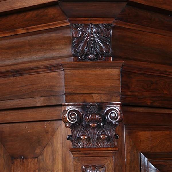 Grote foto rankenkast in palissander met ebben zeer bijzondere uitvoering en kwaliteit ca 1660 no.400905 antiek en kunst stoelen en banken