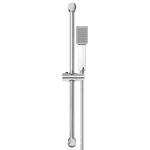 Grote foto vidaxl douchesysteem set chroom 70 cm roestvrij staal doe het zelf en verbouw sanitair