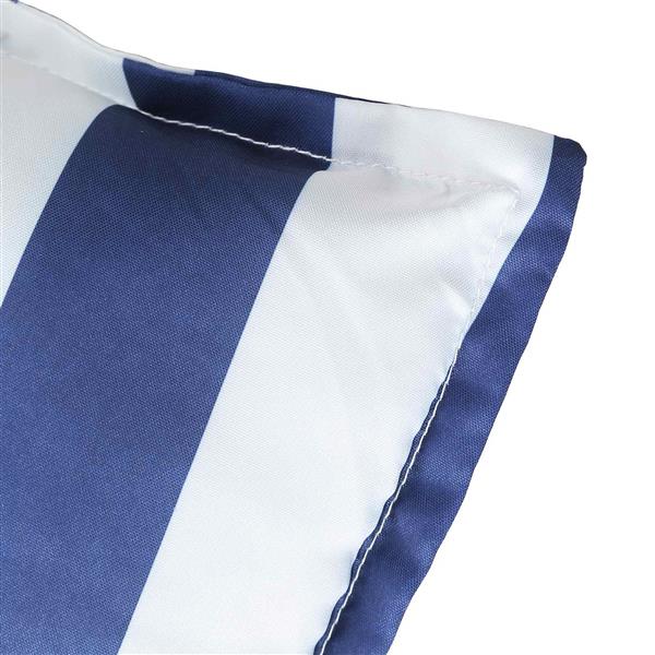Grote foto vidaxl buiten kussen 2 pcs blauw en wit 120 x 50 x 7 cm stof huis en inrichting woningdecoratie