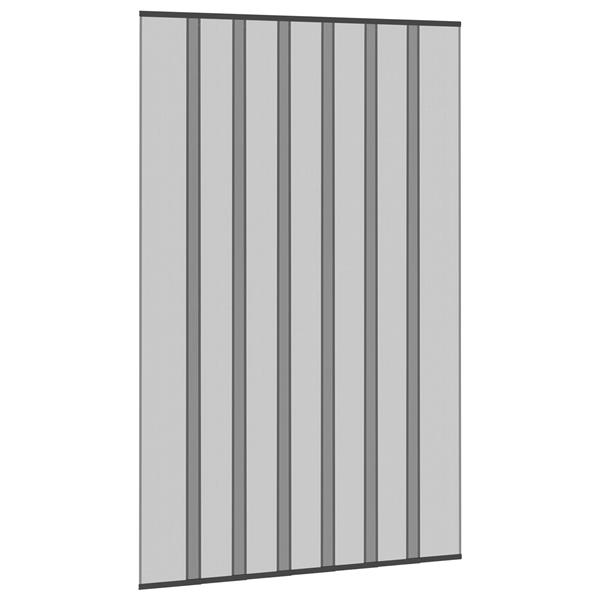 Grote foto vidaxl deurhor met muggengaas zwart 160 x 240 cm polyester doe het zelf en verbouw deuren en horren
