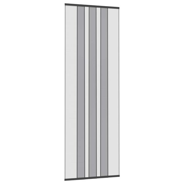 Grote foto vidaxl insect deurenscherm met gaaskleed zwart 80 x 220 cm polyester doe het zelf en verbouw deuren en horren