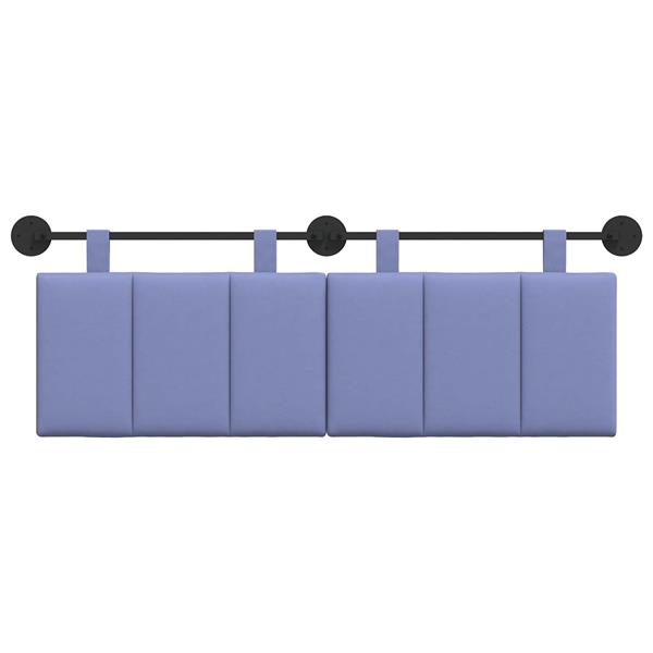 Grote foto vidaxl hangend hoofdbord stof antiek en kunst stoelen en banken