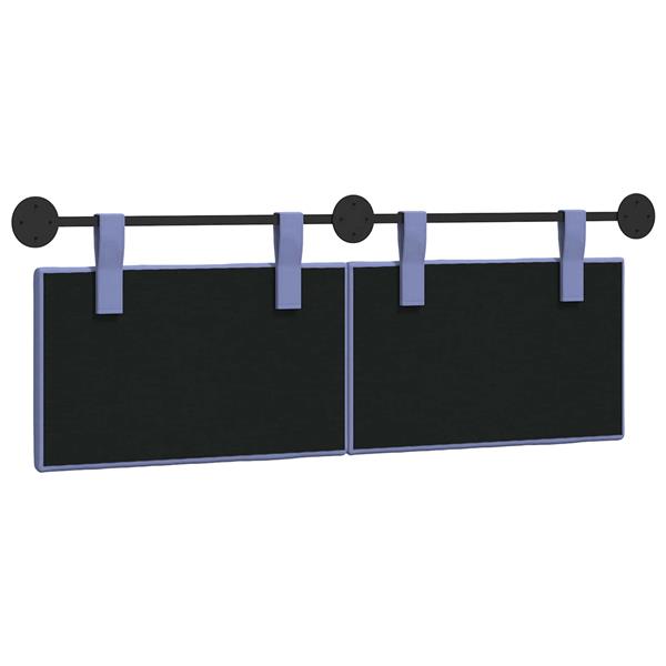 Grote foto vidaxl hangend hoofdbord stof antiek en kunst stoelen en banken