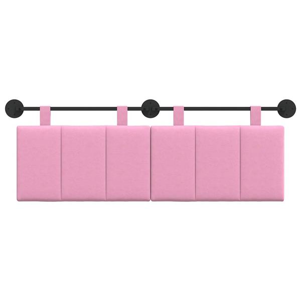 Grote foto vidaxl hangend hoofdbord stof antiek en kunst stoelen en banken