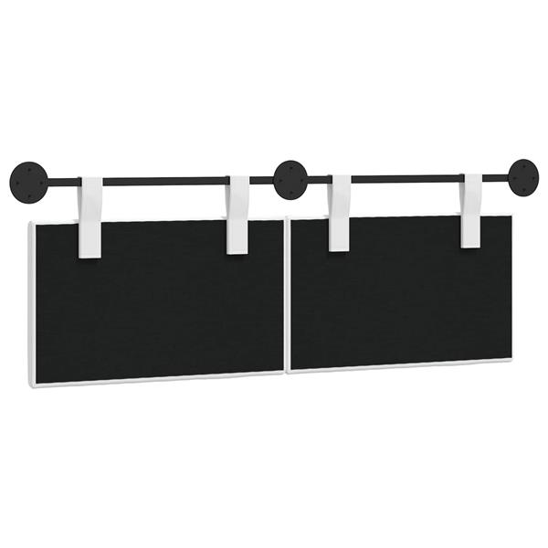 Grote foto vidaxl hangend hoofdbord stof antiek en kunst stoelen en banken