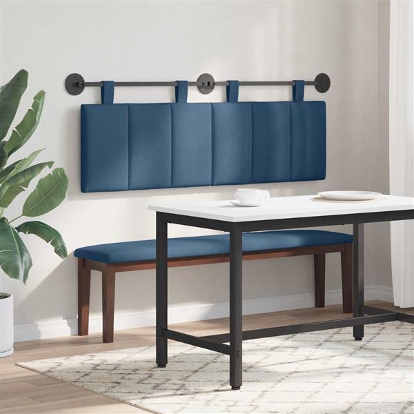 Grote foto vidaxl hangend hoofdbord stof antiek en kunst stoelen en banken