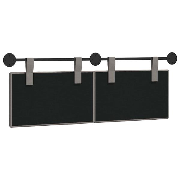 Grote foto vidaxl hangend hoofdbord stof antiek en kunst stoelen en banken