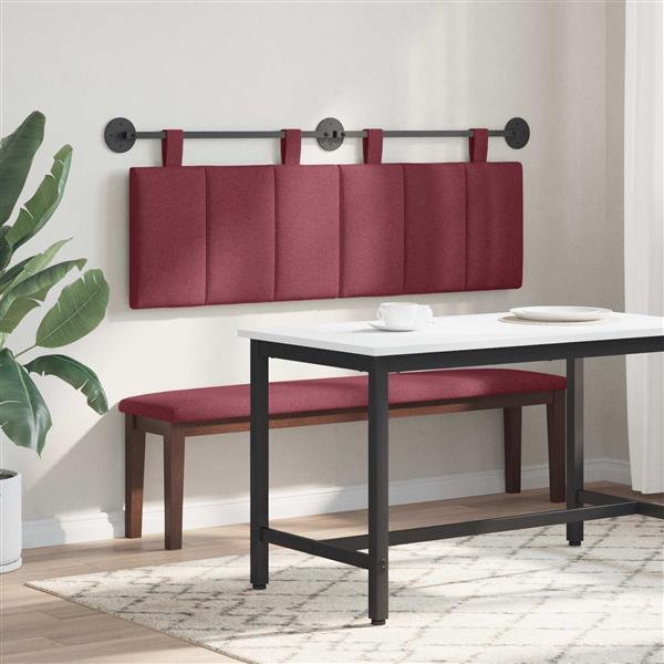 Grote foto vidaxl hangend hoofdbord stof antiek en kunst stoelen en banken