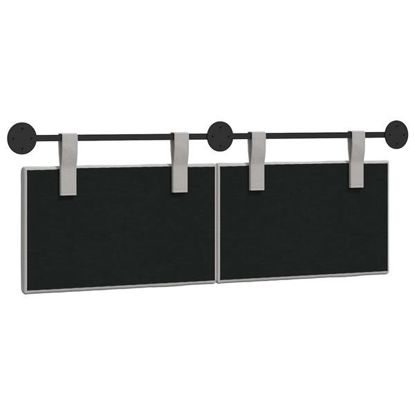 Grote foto vidaxl hangend hoofdbord stof antiek en kunst stoelen en banken