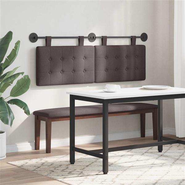 Grote foto vidaxl hangend hoofdbord stof antiek en kunst stoelen en banken