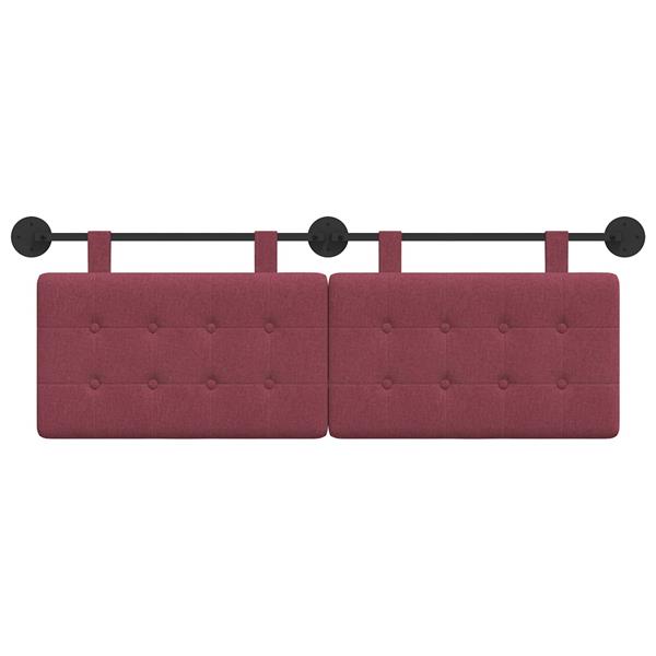 Grote foto vidaxl hangend hoofdbord stof antiek en kunst stoelen en banken