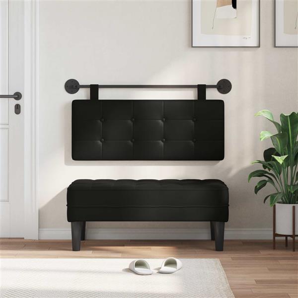 Grote foto vidaxl hangend hoofdbord kunstleer antiek en kunst stoelen en banken