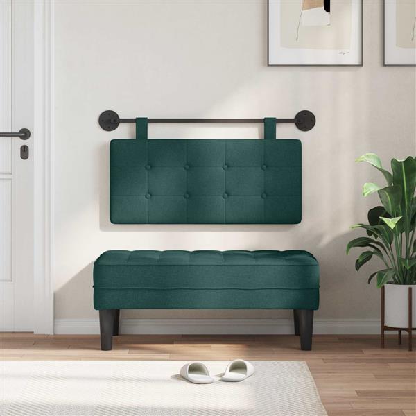 Grote foto vidaxl hangend hoofdbord stof antiek en kunst stoelen en banken