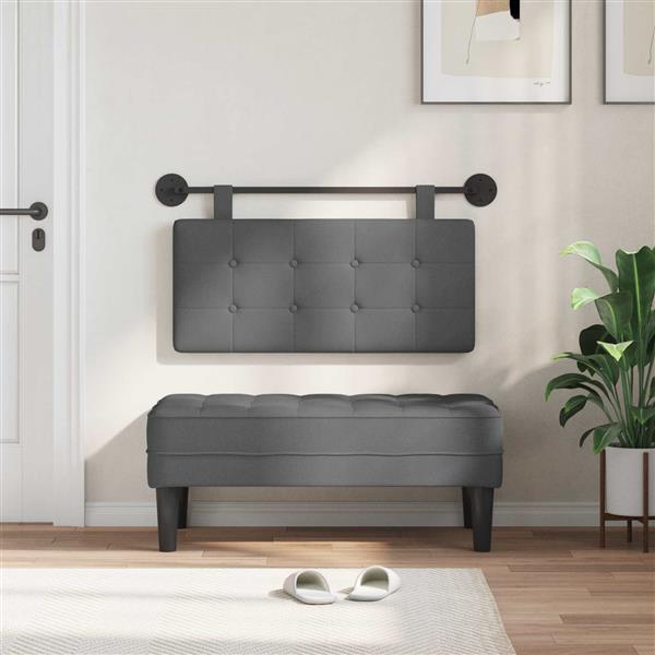 Grote foto vidaxl hangend hoofdbord stof antiek en kunst stoelen en banken