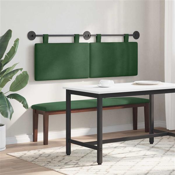 Grote foto vidaxl hangend hoofdbord katoen stof antiek en kunst stoelen en banken