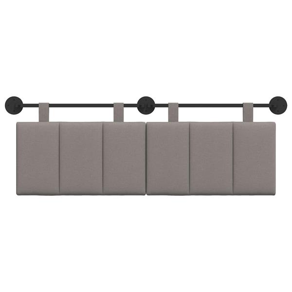 Grote foto vidaxl hangend hoofdbord stof antiek en kunst stoelen en banken