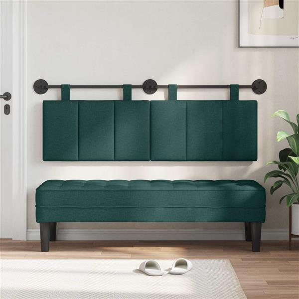 Grote foto vidaxl hangend hoofdbord stof antiek en kunst stoelen en banken