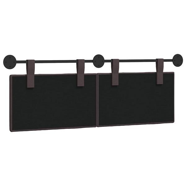 Grote foto vidaxl hangend hoofdbord stof antiek en kunst stoelen en banken