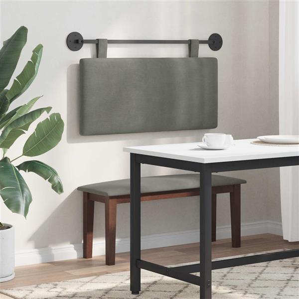 Grote foto vidaxl hangend hoofdbord katoen stof antiek en kunst stoelen en banken