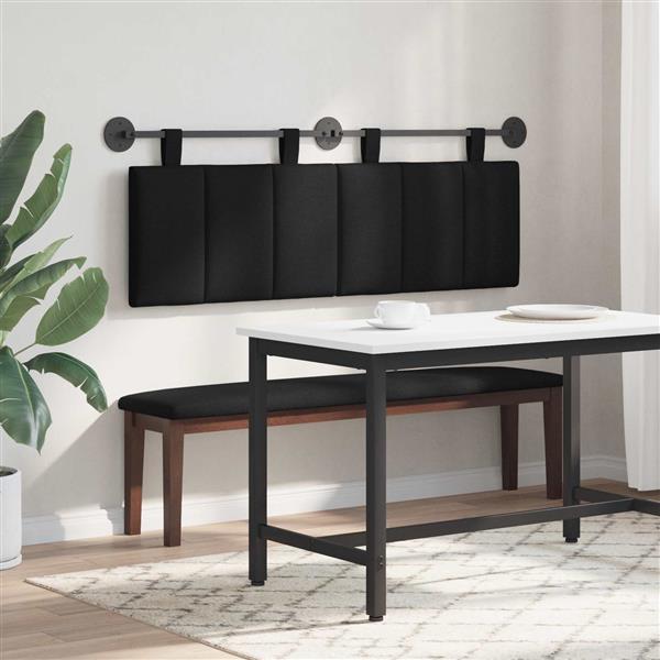 Grote foto vidaxl hangend hoofdbord stof antiek en kunst stoelen en banken