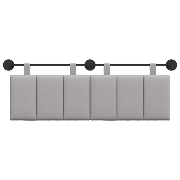 Grote foto vidaxl hangend hoofdbord stof antiek en kunst stoelen en banken