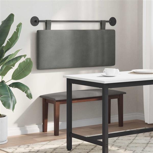 Grote foto vidaxl hangend hoofdbord katoen stof antiek en kunst stoelen en banken